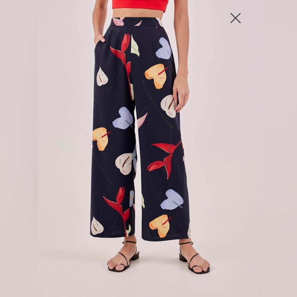 LOVE, BONITO Calida Wide Leg Pants in Precious Treasures